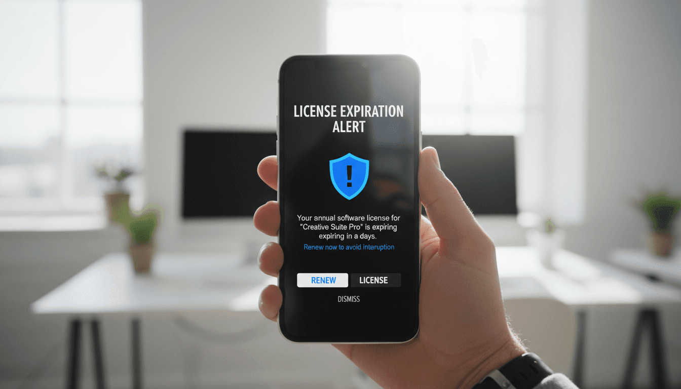 Expiration alert on smartphone