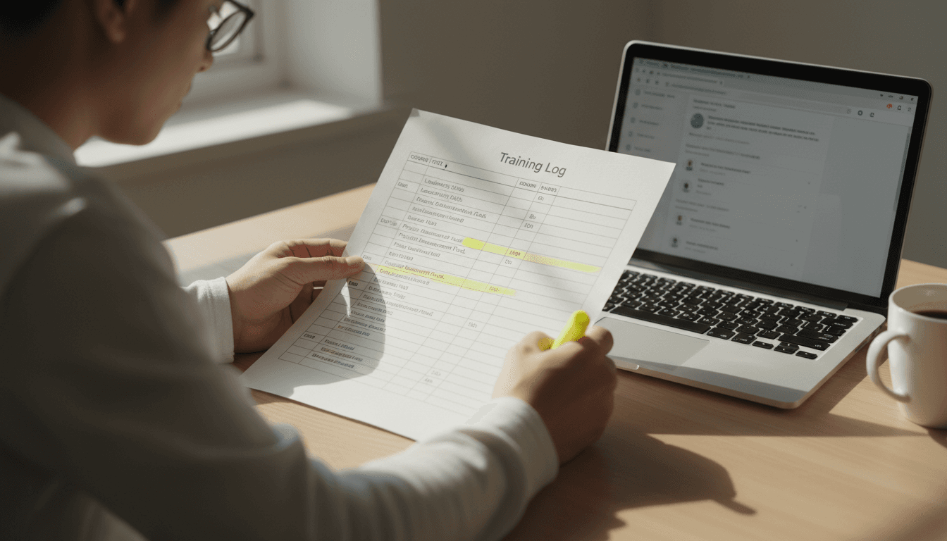 Training log review