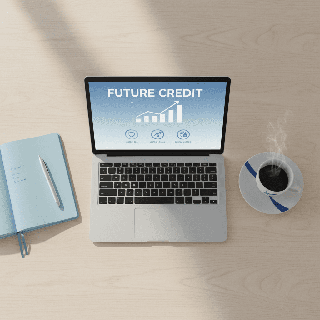 Future-ready credit dispute framework on laptop screen