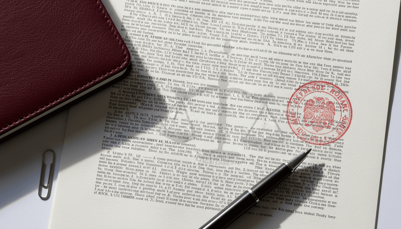 Legal compliance document with FCRA-aligned formatting