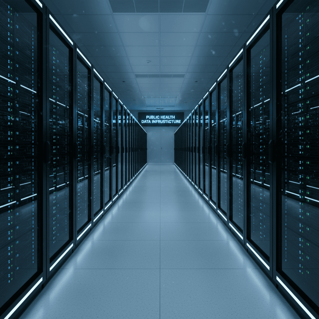 Government data center infrastructure supporting health tracking